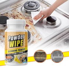 Smania Zmogljiv večnamenski čistilni prašek PowderWipe | Čistilo za zapečeno maščobo | Ekološki čistilni prašek | Čistilo za štedilnik in pečico