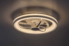 Rabalux stropna LED svetilka z ventilatorjem 40W IP20 3000/4000+6000K