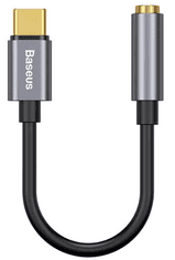BASEUS L54 adapter, Tip-C moški na 3,5mm ženski vhod, temno siv (CATL54-0G)