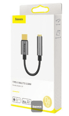 BASEUS L54 adapter, Tip-C moški na 3,5mm ženski vhod, temno siv (CATL54-0G)