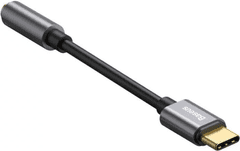 BASEUS L54 adapter, Tip-C moški na 3,5mm ženski vhod, temno siv (CATL54-0G)