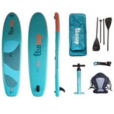 Wasup Varjena Sup deska WASUP 112 Lite 11.2X32X6 s 4 delnim sup/kajak veslom in sedežem