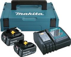 Makita 18V NAPAJALNIK MAKPAC 2*5,0AH BL1850B+DC18RC