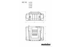 Metabo ASC 145 12-36 V ZRAČNO HLAJENI POLNILNIK