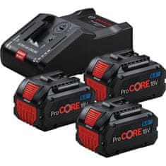 Bosch PROCORE 18V 3*8.0AH + GAL18V-16 ZAČETNI KOMPLET