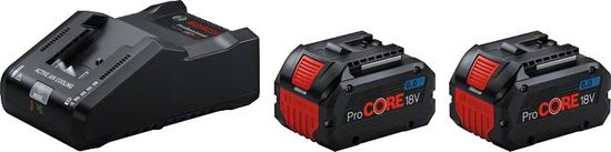 Bosch ZAGONSKI KOMPLET PROCORE 18V 2*8,0AH + POLNILEC
