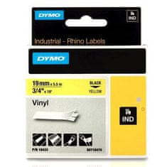 Dymo 18433 (S0718470) RHINO vinil profi D1 19mm x 5,5m črno na rumeno