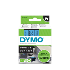 Dymo 40916 (S0720710) D1 črno na modro, 9mm x 7m, etikete
