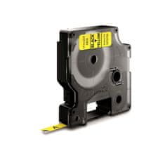 Dymo 43618 (S0720790) D1 črna na rumeno 6mm x 7m, etiketa