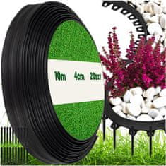 MG Garden Border vrtni robnik 10m / 4cm, črna