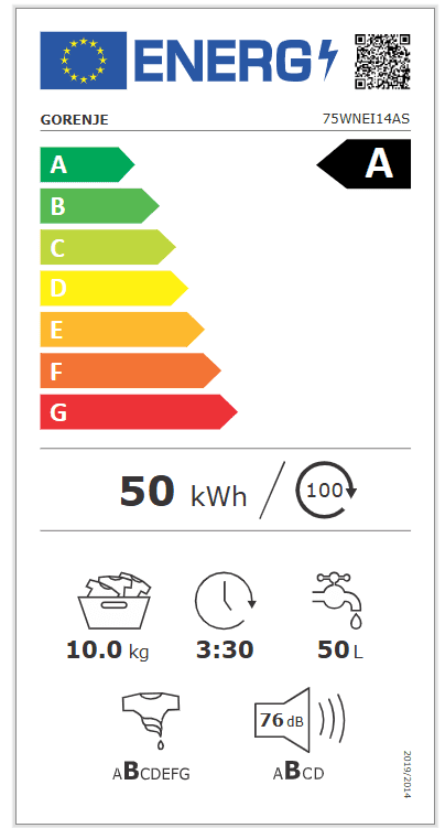 Gorenje 75WNEI14AS pralni stroj, 10 kg