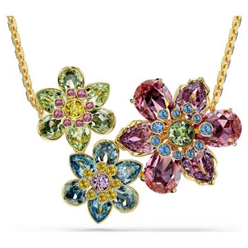 Swarovski Elegantna cvetlična ogrlica s kristali Swarovski Idyllia 5721668