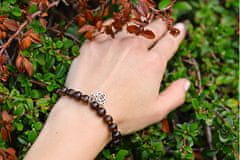 Zapestnica iz perlic iz rjavkasto rjavega KUNCA 95/17