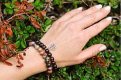 Zapestnica iz perlic iz rjavkasto rjavega KUNCA 95/17