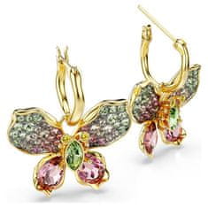 Swarovski Pozlačeni uhani 2v1 Metulj s kristali Idyllia 5709953