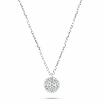 Brilio Silver Ujemajoča se srebrna ogrlica s kubičnim cirkonom NCL207W