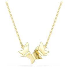 Swarovski Elegantna pozlačena ogrlica Metulj Idilija Lilija 5736068