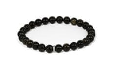 Zapestnica iz obsidiana z biseri MINK142/20