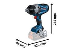 Bosch AKUMULATORSKI UDARNI KLJUČ 3/4'' GDS 18V-1600 0*AH
