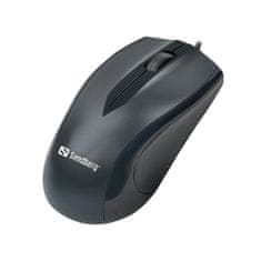 Sandberg miška, USB-C, 3 gumbi, 120DPI, črna (631-04)