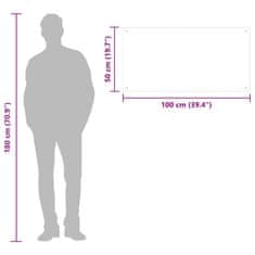 Vidaxl Kuhinjska zaščitna obloga prozorna 100x50 cm kaljeno steklo