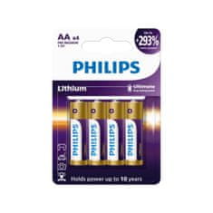 Philips FR6LB4A/10 Ultra AA litijeve baterije 4pcs