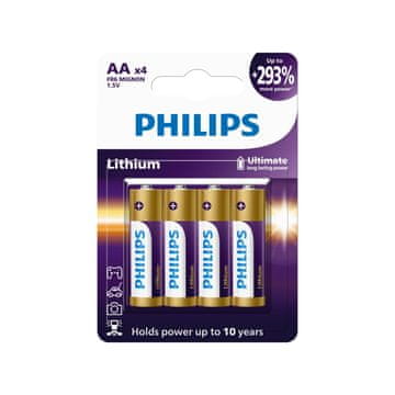 Philips FR6LB4A/10 Ultra AA litijeve baterije 4pcs