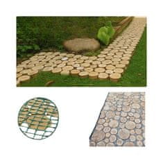TIMMLUX Pohodni panel iz hlodov lesa iglavcev z lubjem 80 x 40 x 2cm