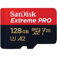 SanDisk Professional KARTICA 128GB Extreme Pro MicroSDXC 200MB/s +Adpater
