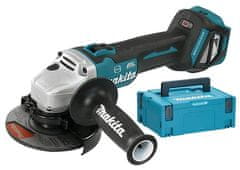 Makita AKUMULATORSKI KOTNI BRUSILNIK 125MM BLDC 18V 0*AH MAKPAC