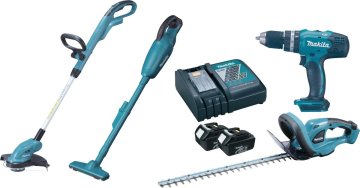 Makita KOMPLET 18V DUR181+DHP453+DUH253+DCL180 2*3.0AH