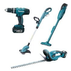 Makita KOMPLET 18V DUR181+DHP453+DUH253+DCL180 2*3.0AH