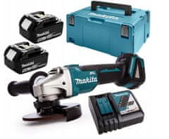 Makita AKUMULATORSKI KOTNI BRUSILNIK 125MM 18V 2*5.0AH LI-LO MAKP
