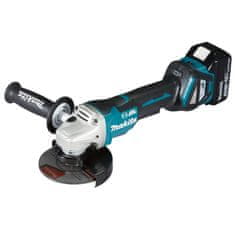 Makita AKUMULATORSKI KOTNI BRUSILNIK 125MM BLDC 18V 2*5.0AH AWS
