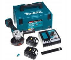 Makita AKUMULATORSKI KOTNI BRUSILNIK 125MM BLDC 18V 2*5.0AH AWS