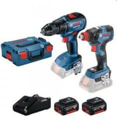 Bosch 18V KOMPLET VRTALNIKOV/VIJAČNIKOV. GSR18V-50+ KLJUČ GDX18V-200 2*4,0A