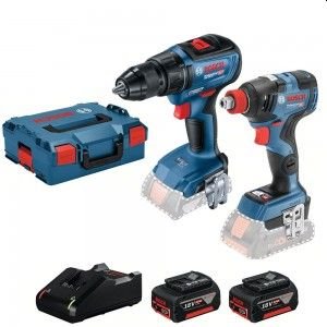 Bosch 18V KOMPLET VRTALNIKOV/VIJAČNIKOV. GSR18V-50+ KLJUČ GDX18V-200 2*4,0A