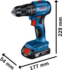 Bosch AKUMULATORSKI VRTALNIK SER. UDARNI VRTALNIK GSB 185-LI 0*AH