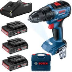 Bosch AKUMULATORSKI VRTALNIK GSR 18V-50 3*2.0*AH