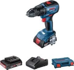 Bosch AKUMULATORSKI VRTALNIK GSR 18V-50 2*2,0AH L-TEČAJ