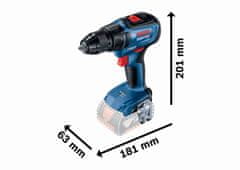 Bosch AKUMULATORSKI VRTALNIK GSR 18V-50 2*2,0AH L-TEČAJ