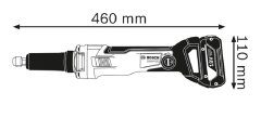 Bosch AKUMULATORSKI RAVNI BRUSILNIK GGS 18V-23 LC 0*AH