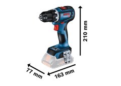 Bosch AKUMULATORSKI VRTALNIK GSR 18V-90C 0*AH L-BOXX