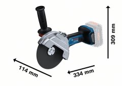 Bosch AKUMULATORSKI KOTNI BRUSILNIK 180MM GWS 18V-180 PC 0*AH