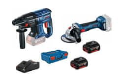 Bosch KOMPLET ORODIJ ACUM. GBH 180-LI + GWS 180-L1 2*4,0AH XLBOXX