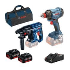 Bosch KOMPLET ORODJA GBH180LI+GDX180LI+GBA18V 2*4.0AH