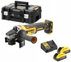 DeWalt AKUMULATORSKI KOTNI BRUSILNIK 125 MM XR 2*5,0AH POWERSTA