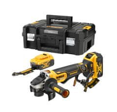 DeWalt AKUMULATORSKI KOTNI BRUSILNIK 125MM LR 18V 2*5.0AH TSTAK