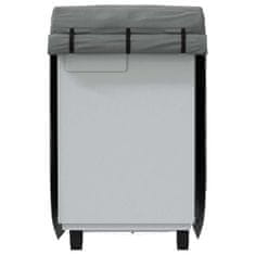 Vidaxl Pokrov za prikolico za konje siva 334x148x230cm netkana tkanina