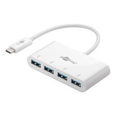 Goobay USB-C na 4x USB 3.0 A bel USB hub